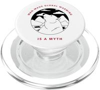 Il riscaldamento globale creato dall'uomo è un mito (Grafica dell'orso polare) PopSockets PopGrip per MagSafe