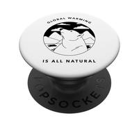 Il riscaldamento globale è tutto naturale (grafica dell'orso polare) PopSockets PopGrip Adesivo