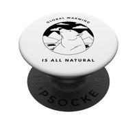 Il riscaldamento globale è tutto naturale (grafica dell'orso polare) PopSockets PopGrip Adesivo