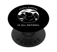 Il riscaldamento globale è tutto naturale (grafica dell'orso polare) PopSockets PopGrip Adesivo