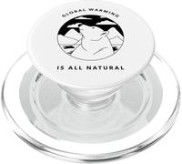 Il riscaldamento globale è tutto naturale (grafica dell'orso polare) PopSockets PopGrip per MagSafe
