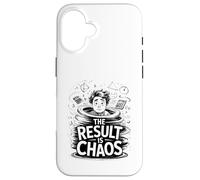 Il risultato è il caos divertente studente di matematica stress Custodia per iPhone 16