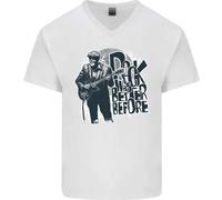 Il Rock Era Meglio Prima Della Musica Elettrica Maglietta In Cotone A V Per Uomo