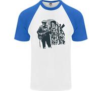 Il Rock Era Meglio Prima Della Musica Elettrica T-Shirt Baseball S/S Da Uomo