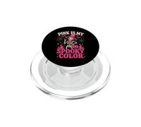 Il rosa è il mio colore spaventoso per la consapevolezza del cancro Halloween PopSockets PopGrip per MagSafe