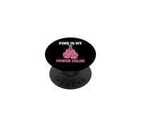 Il rosa è il mio potere per la consapevolezza del cancro al seno PopSockets PopGrip Adesivo