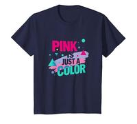 Il Rosa è Solo Una Dichiarazione di Potere per Ragazzi di Colore Maglietta, Bambini, Navy, 3 Anni