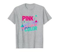 Il Rosa è Solo Una Dichiarazione di Potere per Ragazzi di Colore Maglietta, Uomo, Grigio Melange, L