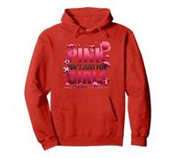 Il Rosa Non è Solo per Ragazze Pink Boys Dinosaur Soccer Fun Felpa con Cappuccio, Unisex per Adulti, Rosso, XL