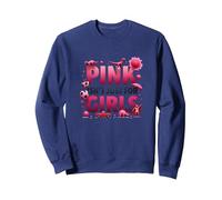 Il Rosa Non è Solo per Ragazze Pink Boys Dinosaur Soccer Fun Felpa, Unisex per Adulti, Navy, S