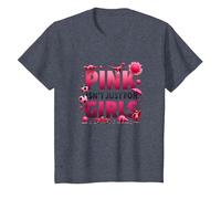 Il Rosa Non è Solo per Ragazze Pink Boys Dinosaur Soccer Fun Maglietta, Bambini, Pervinca, 3 Anni