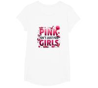 Il Rosa Non è Solo per Ragazze Pink Boys Dinosaur Soccer Fun Maglietta, Ragazze, Bianco, L