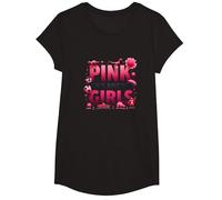 Il Rosa Non è Solo per Ragazze Pink Boys Dinosaur Soccer Fun Maglietta, Ragazze, Nero, L