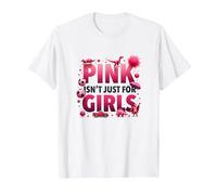 Il Rosa Non è Solo per Ragazze Pink Boys Dinosaur Soccer Fun Maglietta, Uomo, Bianco, 3XL