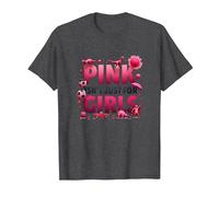 Il Rosa Non è Solo per Ragazze Pink Boys Dinosaur Soccer Fun Maglietta, Uomo, Grigio Scuro, 5XL