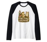 Il rospo aveva Ragione rospo Rana Cottagecore Maglia con Maniche Raglan