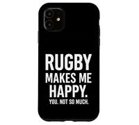 Il rugby mi rende felice, non così tanto. Custodia per iPhone 11
