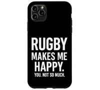 Il rugby mi rende felice, non così tanto. Custodia per iPhone 11 Pro Max