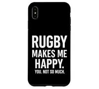 Il rugby mi rende felice, non così tanto. Custodia per iPhone XS Max