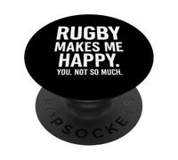 Il rugby mi rende felice, non così tanto. PopSockets PopGrip Adesivo