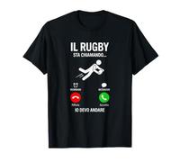 Il Rugby Sta chiamando io Devo Andare Rugby Divertente Maglietta