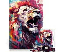 Il ruggito del re per adulti, puzzle da 1000 pezzi, puro gioco di logica, momento di pace, taglio netto, regalo sentito 38x26cm