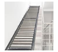 Il rullo del nastro trasportatore d'acciaio galvanizzato resistente fa scorrere il sistema di carico/scarico senza energia Design modulare per il magazzino 40cm x 200cm argento