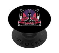Il Sacrificio XIV Gotico Tarocco Stile Scacchi Giocatore PopSockets PopGrip Adesivo