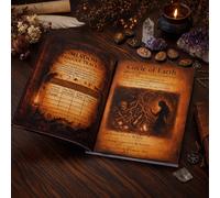 Il Sacro Labirinto - Un Codice di Auto-Scoperta di una Strega. Esplora 74 pagine di Mistico Lavoro su di Sé, Grimorio di Crescita Spirituale, Gioco di Carte con 6 Cerchi Mistici Carta tessile