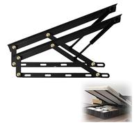 il salto dell'aria, Cerniera di sollevamento for letto pieghevole Meccanismo di sollevamento idraulico del letto Sollevatore a gas Supporto pneumatico Scatola di immagazzinaggio Letto(Black,120cm)