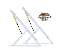il salto dell'aria, Pistone a gas for impieghi gravosi, asta idraulica con supporto for molla a gas di sicurezza con ammortizzatore, doppi anelli di tenuta, tubo in acciaio preciso(White,60cm/23.6in)