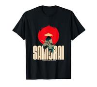 Il Samurai Fantasma nel Guerriero Cyberpunk retrò Giapponese Maglietta