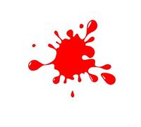 Il sangue è più attraente delle gocce d'acqua, non l'adesivo divertente for auto e moto(Red,60X55.2CM)