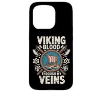Il sangue vichingo scorre nelle mie vene Mitologia norrena Valhalla Custodia per iPhone 15 Pro