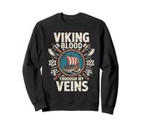 Il Sangue Vichingo scorre nelle Mie vene Mitologia norrena Valhalla Felpa