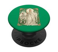 Il Santo Patrono dei Dairy Workers St Brigida PopSockets PopGrip Adesivo