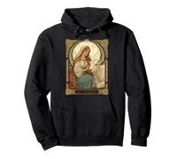 Il Santo Patrono di Dairymaids Santa Brigida Felpa con Cappuccio