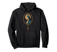 Il Santo Rosario - Vergine Maria Prayer - Catholic Felpa con Cappuccio