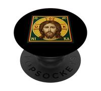 Il Santo Volto di Gesù Cristo - Icona cristiana ortodossa PopSockets PopGrip Adesivo