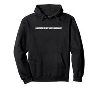 Il Sarcasmo è Il Mio linguaggio d'Amore Felpa con Cappuccio, Unisex per Adulti, Nero, L