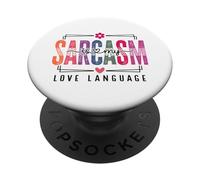 Il sarcasmo è la mia espressione Design divertente e spiritoso PopSockets PopGrip Adesivo