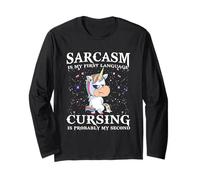 Il sarcasmo è la mia prima lingua che imprecare è probabilmente la mia seconda Maglia a Manica