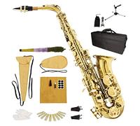Il Sassofono Del Principiante Dell'Alto Saxofono EB Include La Cinghia Del Collo Ad Fischio Del Guanto Della Valigia Della Valigia Della Spazzola Kit principianti sax