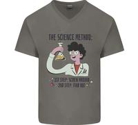 Il Scienza Metodo Divertente Chemistry Smanettone Uomo Scollo A V Cotone T-Shirt