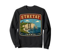 Il, scogliera, a, Etretat, Francia, Costa Francese, Escursionismo Felpa