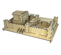IL SECONDO TEMPIO - Puzzle 3D in legno fai da te modello autoassemblato Made ...