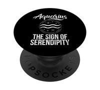Il segno della serendipità Acquario PopSockets PopGrip Adesivo