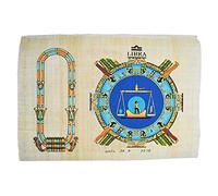 Il segno dello zodiaco o oroscopo con il nome che si desidera in geroglifico su un papiro originale (BILANCIA)