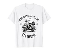 Il Segreto della Felicità È La libertà Vintage Scooter Maglietta