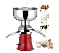 Il separatore centrifugo elettrico a crema di latte 50L/h, separatore a crema di latte mediante centrifuga a latte di acciaio inossidabile 5L, trasforma il latte intero crudo in latte scremato, rosso